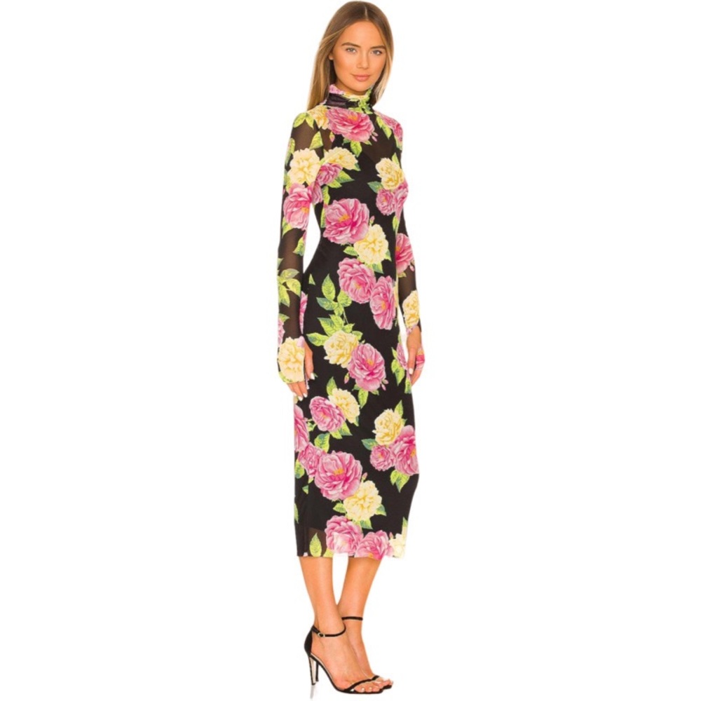 AFRM Shailene Dress - Noir Bouquet